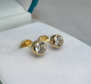 Abridores Oro 18 kt - Susanos Zafiros Blancos