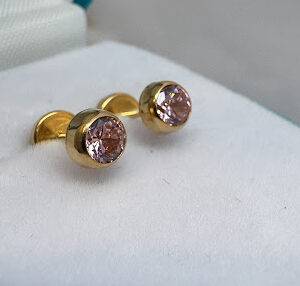 Abridores Oro 18 kt - Susanos con Rosa de Francia