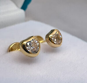Abridores Oro 18 kt - Corazes con Zafiros Blancos