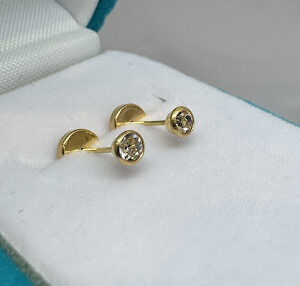 abridores oro 18 kt - con Zafiros blancos