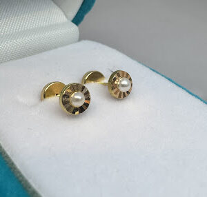 Abridores Oro 18 kt - Facetados con Perlas de cultivo