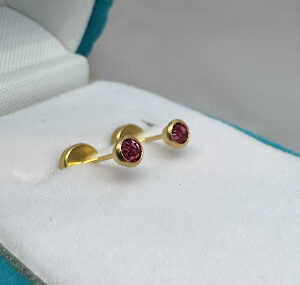 abridores oro 18 kt - Rubíes