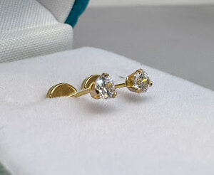 Abridores Oro 18 kt - Grifa Zafiros Blancos