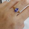 Anillo Oro 18 kt - Amatista - Imagen 2