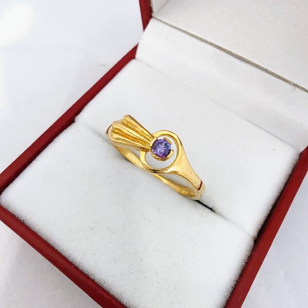 Anillo Oro 18 kt - Amatista