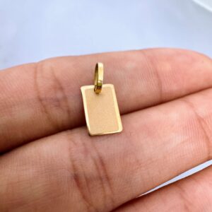 Medalla Oro 18 kt Rectangular - 1