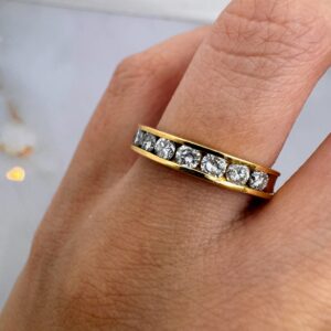 Cintillo Oro 18kt - Medio Riviere