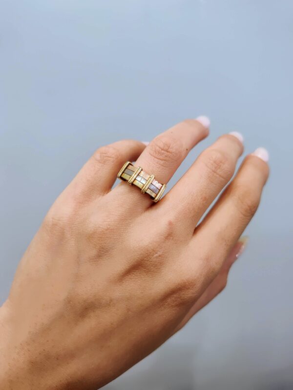 Anillo Oro 18 kt - Tricolor - Imagen 2