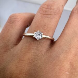 Anillo de Compromiso Plata 925 - A09