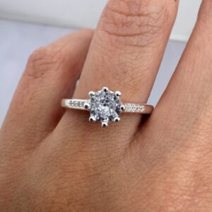 Anillo de Compromiso Plata 925 - A08