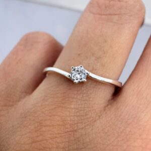 Anillo de Compromiso Plata 925 - A15