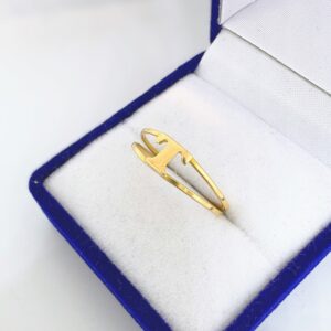 Anillo Oro 18 kt - Personalizado Inicial 1 g