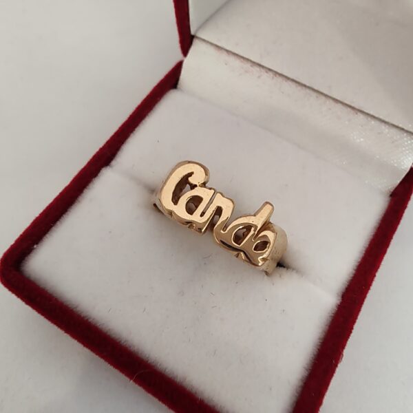 Anillo Oro 18 kt - Personalizado 5 gs