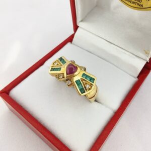 anillo oro 18 kt