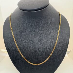Cadena oro 18 kt - Figaro 4x1 - 50 cm