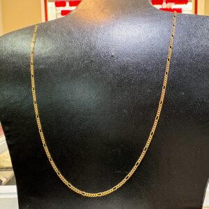 Cadena oro 18 kt - Figaro 4x1 - 50 cm