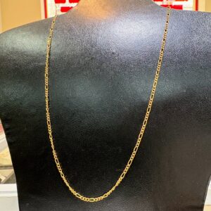 cadena oro 18 kt - Figaro 3x1 - 45 cm