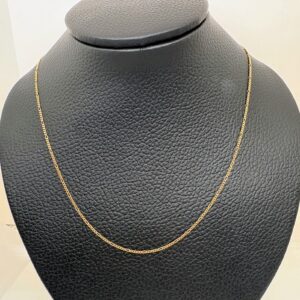 Cadena oro 18 kt - Figaro 5x1 - 45 cm
