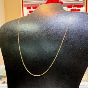 Cadena oro 18 kt - Figaro 5x1 - 45 cm