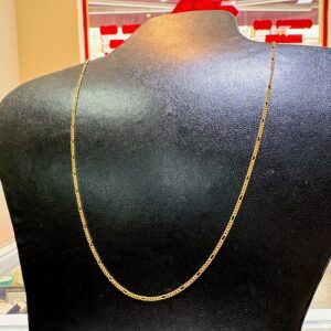 Cadena oro 18 kt - Figaro 5x1 - 45 cm
