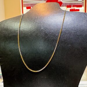 Cadena oro 18 kt - Rolo Tricolor - 40 cm