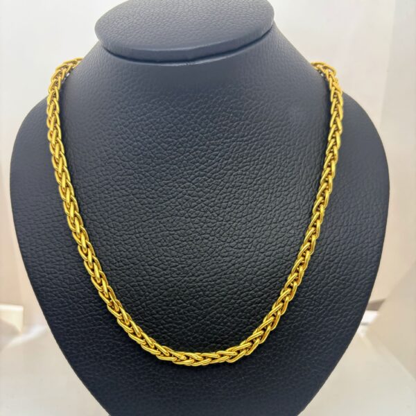 cadena oro 18 kt - Espiga 42 cm