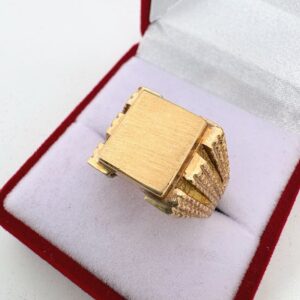 Anillo caballero oro 18 kt