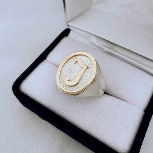 Anillo plata y oro