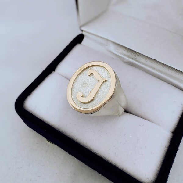 Anillo plata y oro