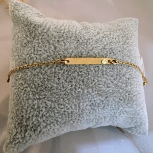Pulsera de identidad Oro 18kt - Tornillito en Relieve