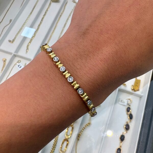 pulsera dama oro 18 kt