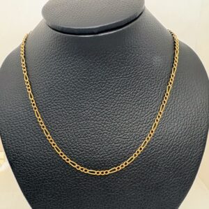 Cadena oro 18 kt - Figaro 3x1 - 13,1 - 60 cm