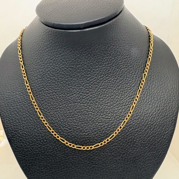 Cadena oro 18 kt - Figaro 3x1 - 13,1 - 60 cm