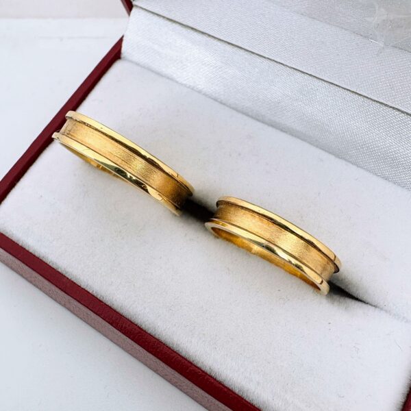 Alianzas Cartier 8,5 - Bordes redondos (oro 18 kt)