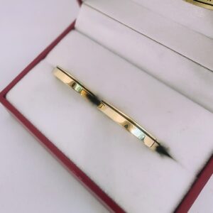 Alianzas Cintas 4,5 - Amarillas con 1 linea de esmalte (Oro 18kt)