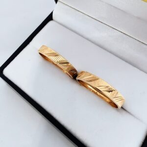 Alianzas Cintas 5,5 - Facetadas Diagonal (oro 18 kt)