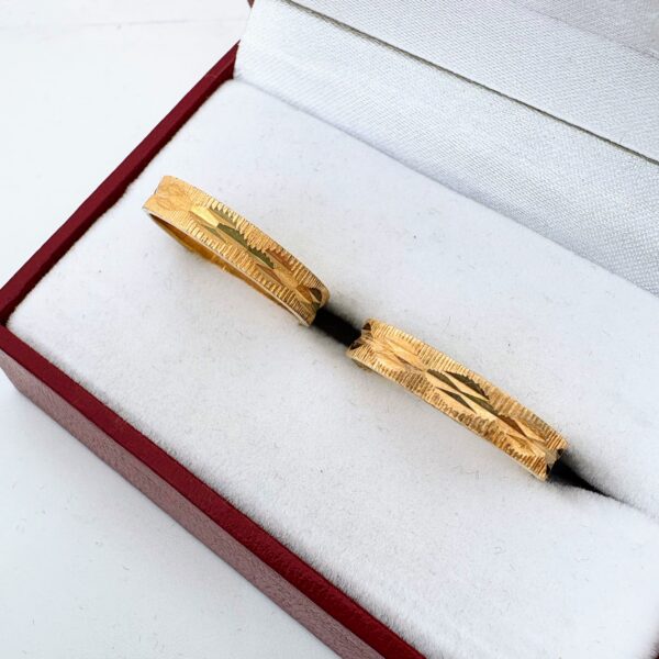 Alianzas Cintas 5,5 - Facetadas Horizontal (oro 18 kt)