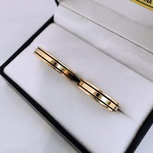 Alianzas Cintas 6,5 - Con dos lineas de Esmalte (oro 18 kt)