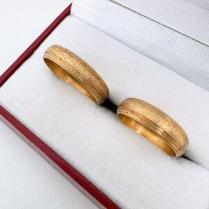 Alianzas Italianas 8,5 - Fresadas doble borde (oro 18 kt)