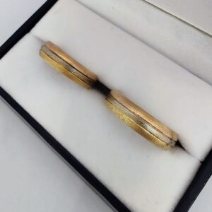 Alianzas Italianas 8,5 - Tricolor Fresadas (oro 18 kt)