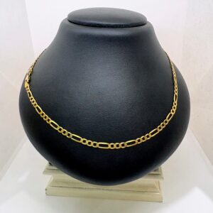 Cadena Oro 18kt - Figaro Plana 60 cm