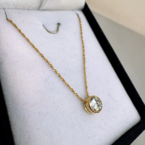 Conjunto susanito zafiro blanco - oro 18kt