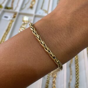 Pulsera Oro 18kt - Espiga - 5,6 - 18 cm
