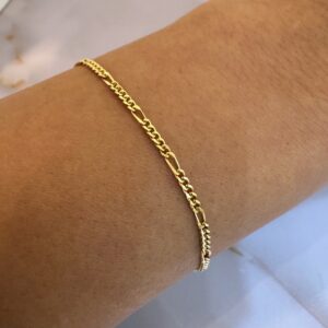Pulsera Oro 18kt - Figaro - 2,5 - 18 cm