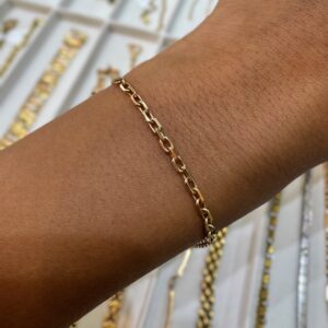 Pulsera Oro 18kt - Forcet Diamantada 4g - 18cm