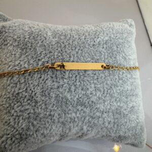 Pulsera de Identidad Oro 18kt - Estrella en relieve