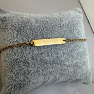 Pulsera de identidad Oro 18 kt - Pulida Grande