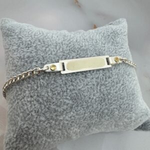 Pulsera Identidad Plata y Oro