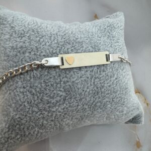 Pulsera Identidad Plata y Oro