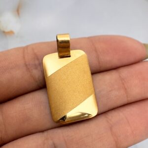 Medalla Oro 18K - Arenado y pulido
